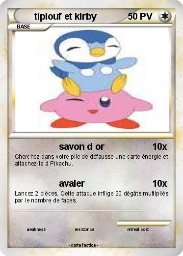 Pokemon tiplouf et kirby