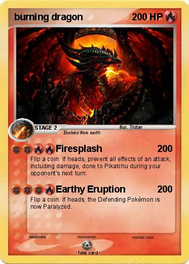 Pokemon burning dragon