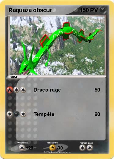 Pokemon Raquaza obscur