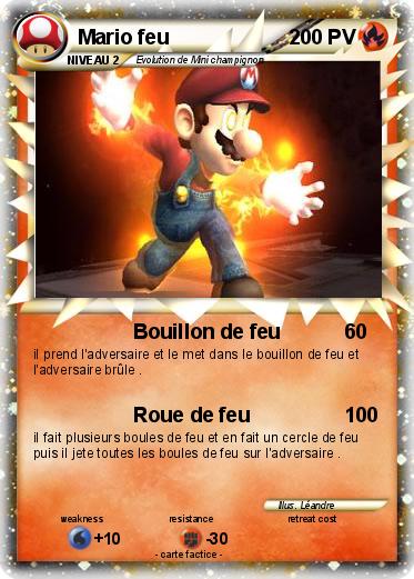 Pokemon Mario feu