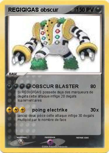 Pokemon REGIGIGAS obscur
