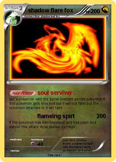 Pokemon shadow flare fox