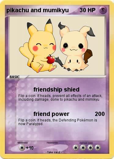 Pokemon pikachu and mumikyu