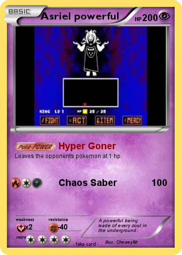 Pokemon Asriel powerful