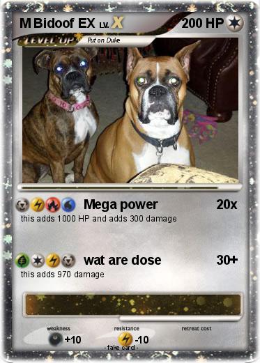 Pokemon M Bidoof EX