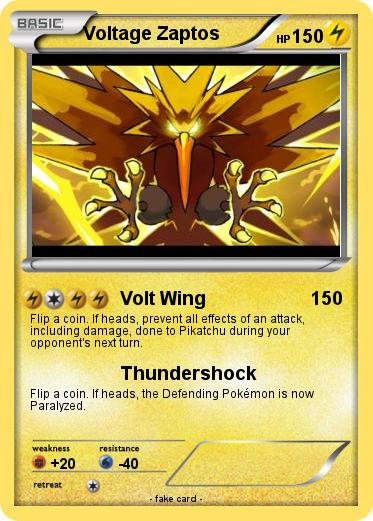 Pokemon Voltage Zaptos