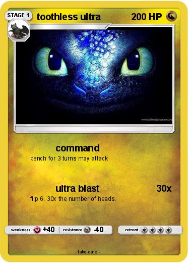 Pokemon toothless ultra
