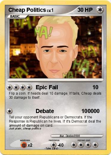 Pokemon Cheap Politics