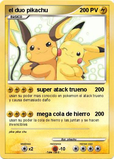 Pokemon el duo pikachu