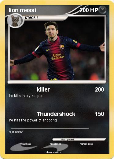 Pokemon lion messi