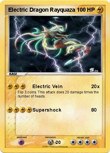 Pokemon Electric Dragon Rayquaza