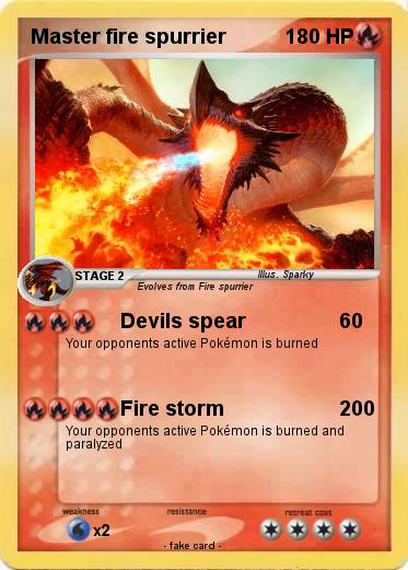 Pokemon Master fire spurrier