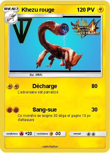 Pokemon Khezu rouge