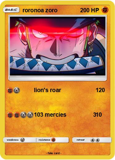 Pokemon roronoa zoro