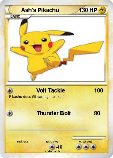 Pokemon Ash's Pikachu