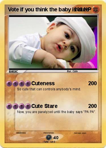 Pokemon Vote if you think the baby is cute