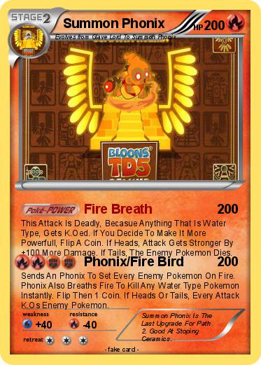 Pokemon Summon Phonix