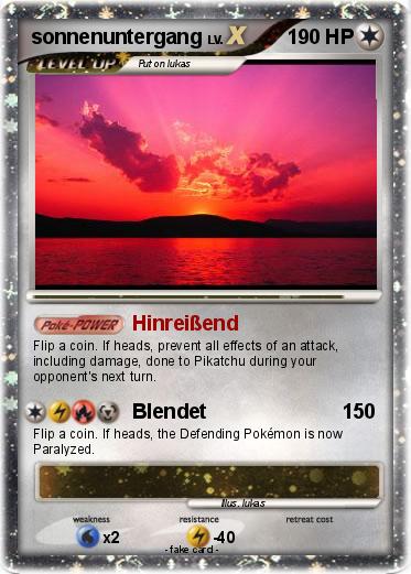 Pokemon sonnenuntergang