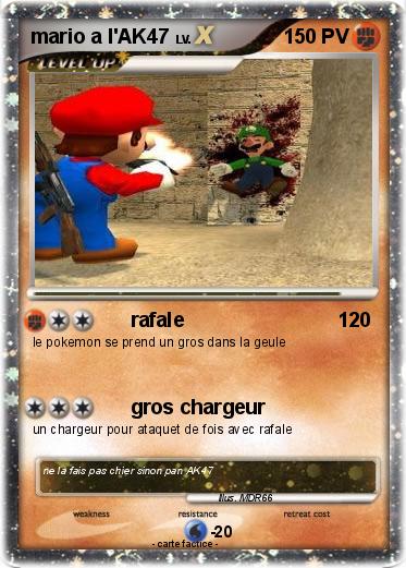 Pokemon mario a l'AK47