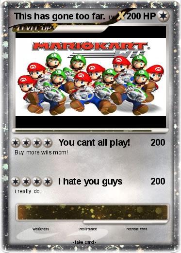 Pokemon This has gone too far.