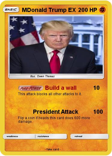 Pokemon MDonald Trump EX