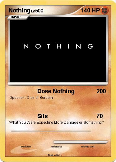 Pokemon Nothing