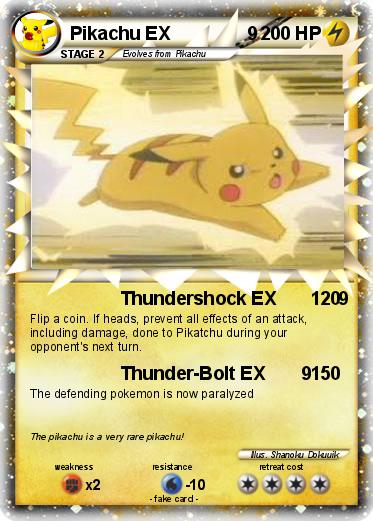 Pokemon Pikachu EX               9