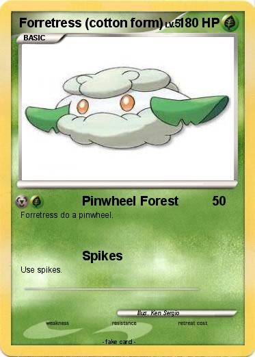 Pokemon Forretress (cotton form)