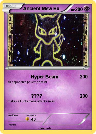 Pokemon Ancient Mew Ex