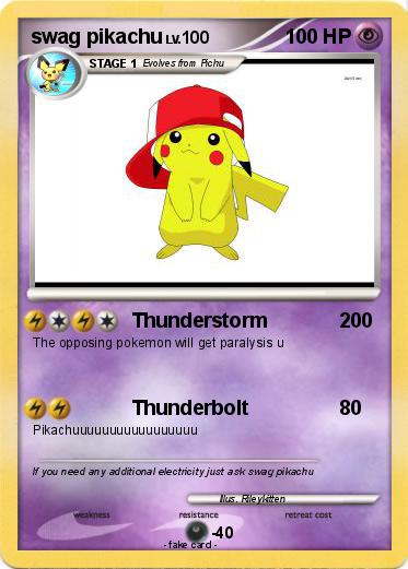 Pokemon swag pikachu