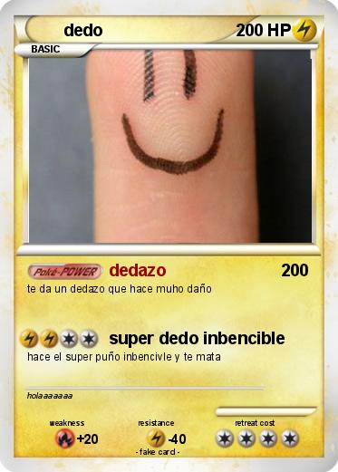 Pokemon dedo