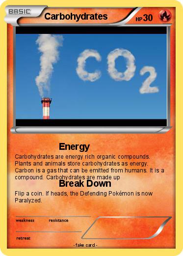 Pokemon Carbohydrates