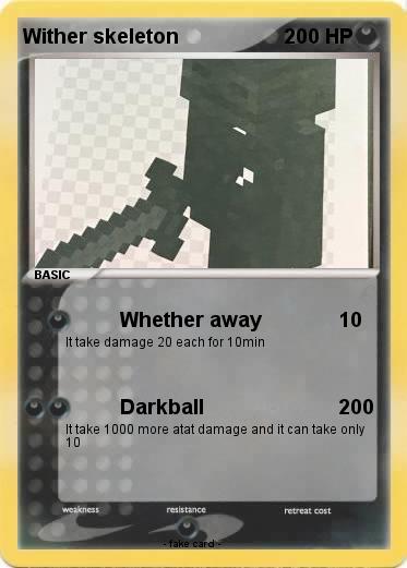 Pokemon Wither skeleton