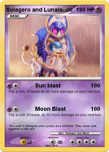 Pokemon Solagero and Lunala