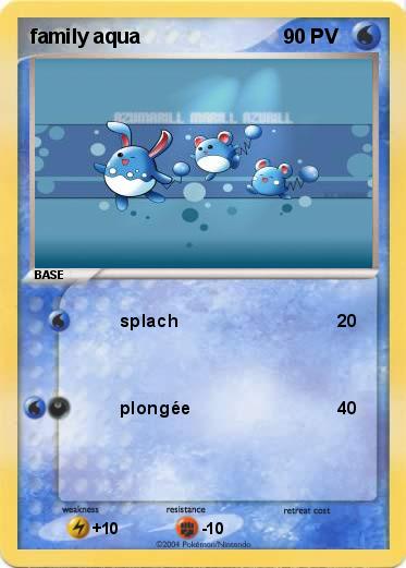 Pokemon family aqua