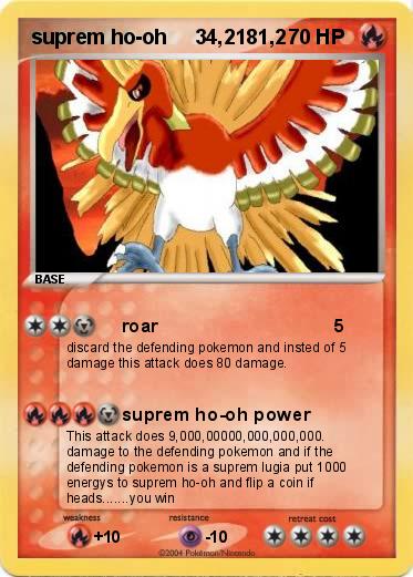 Pokemon suprem ho-oh     34,2181,2