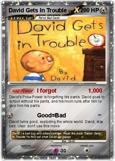 Pokemon David Gets In Trouble
