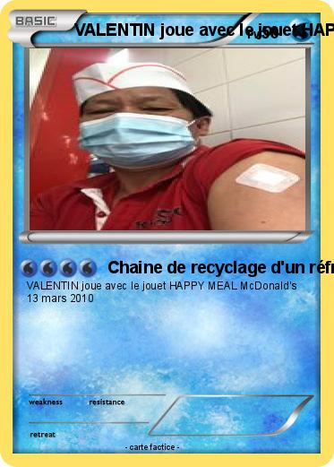 Pokemon VALENTIN joue avec le jouet HAPPY MEAL McDonald's 13 mars 2010