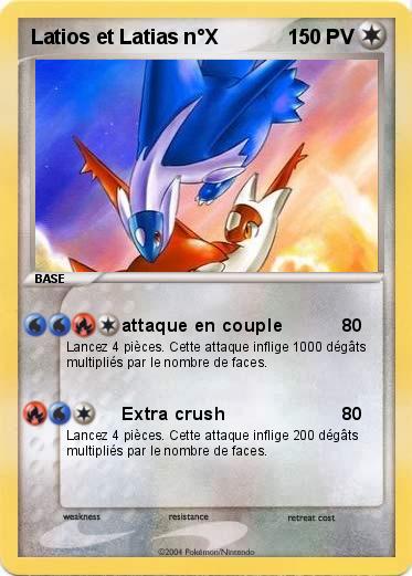 Pokemon Latios et Latias n°X