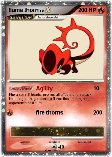 Pokemon flame thorn
