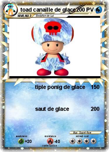 Pokemon toad canaille de glace