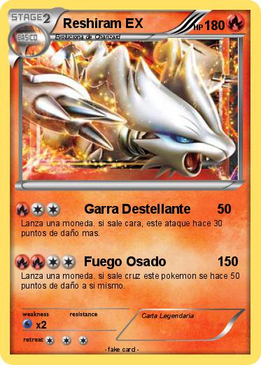 Pokemon Reshiram EX
