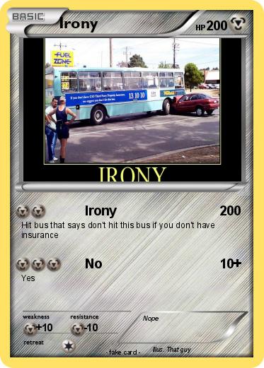 Pokemon Irony