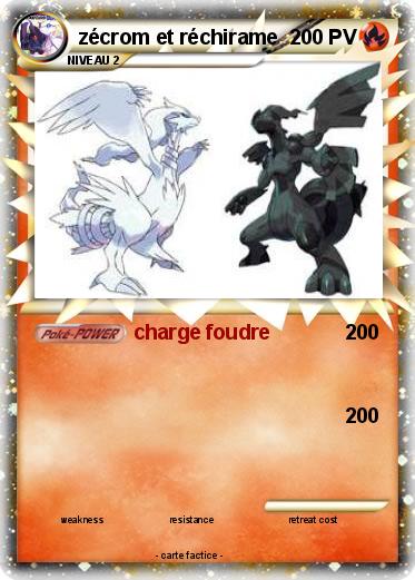 Pokemon zécrom et réchirame