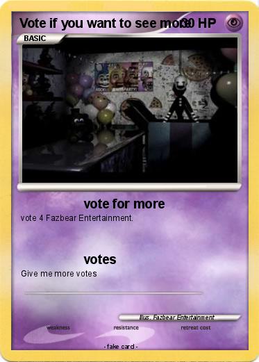 Pokemon Vote if you want to see more