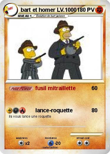Pokemon bart et homer LV.1000