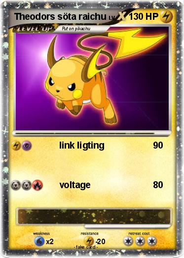 Pokemon Theodors söta raichu