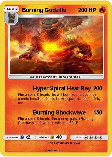 Pokemon Burning Godzilla