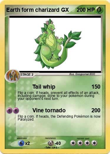 Pokemon Earth form charizard GX
