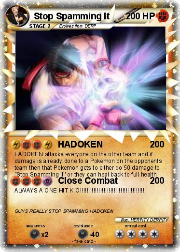 Pokemon Stop Spamming It